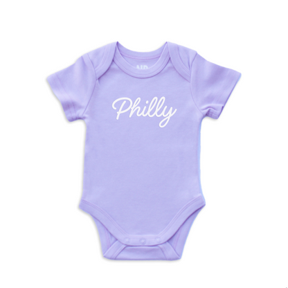 Philly Cursive Onesie