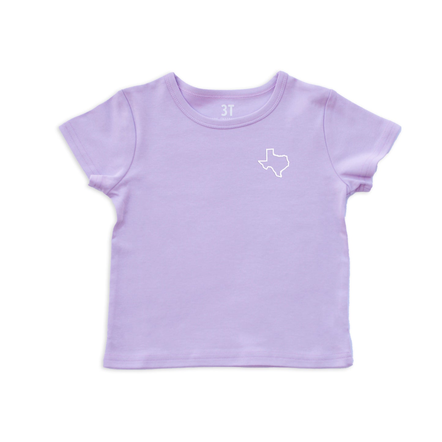 Texas State Outline Kids Tee