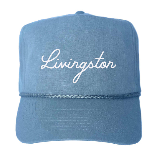 Livingston Cursive Canvas Trucker