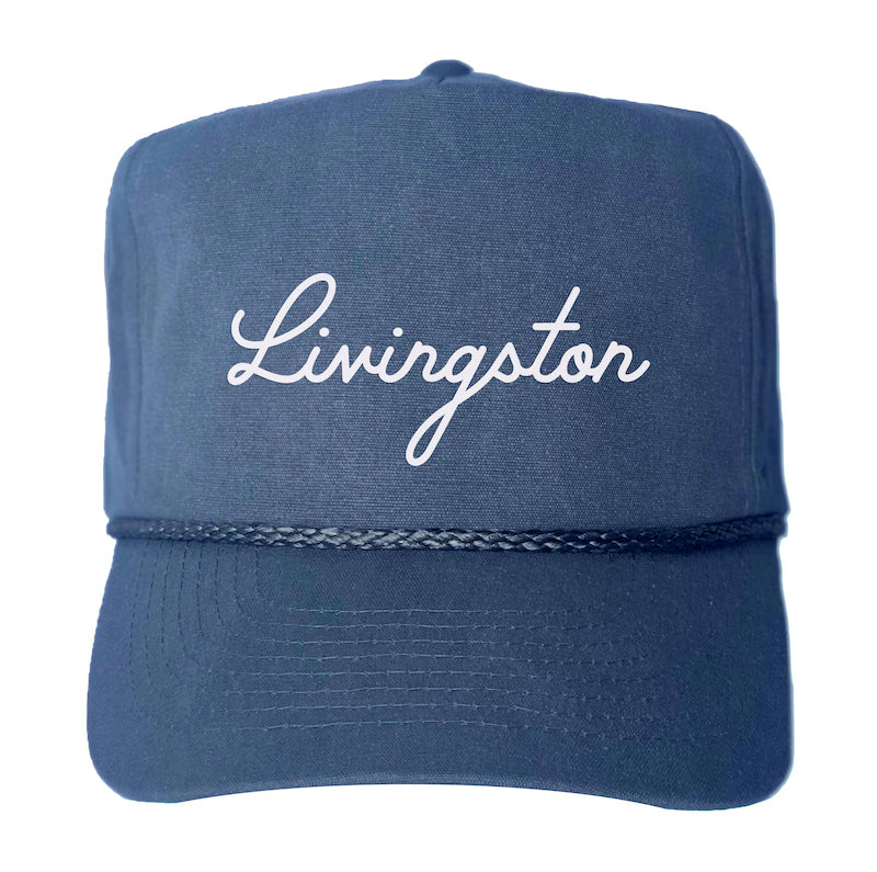 Livingston Cursive Canvas Trucker