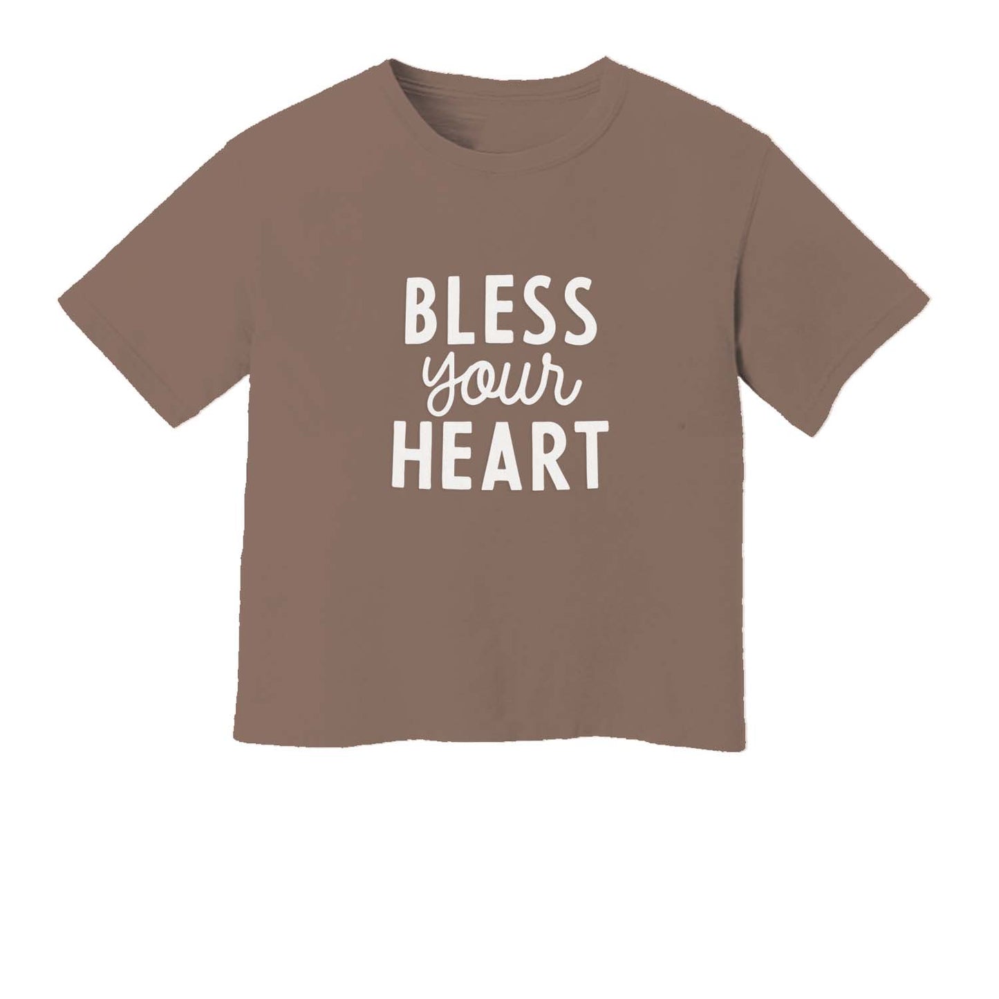 Bless Your Heart Washed Crop Tee