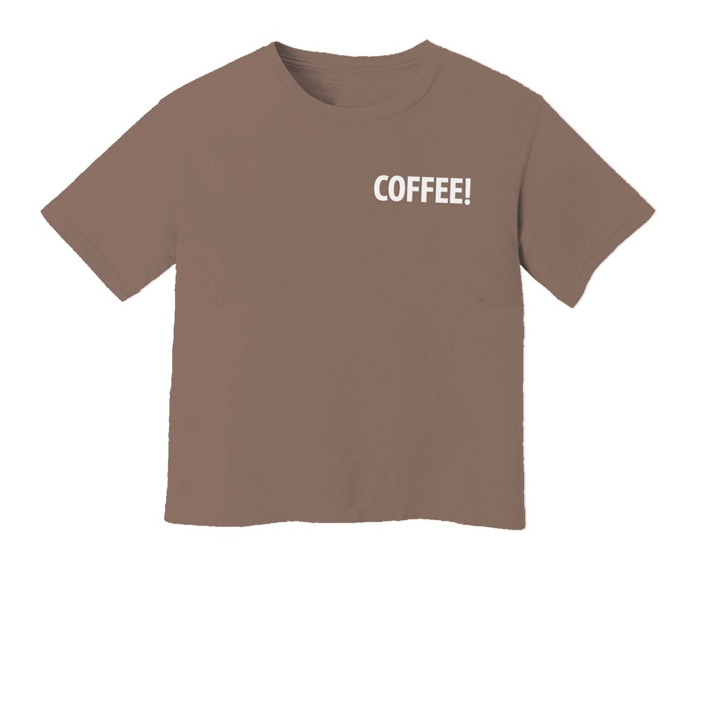 Coffee! Washed Crop Tee