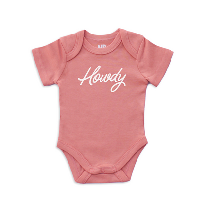 Howdy Cursive Onesie