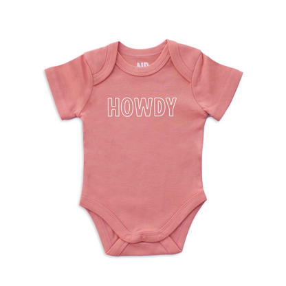 Howdy Outline Onesie