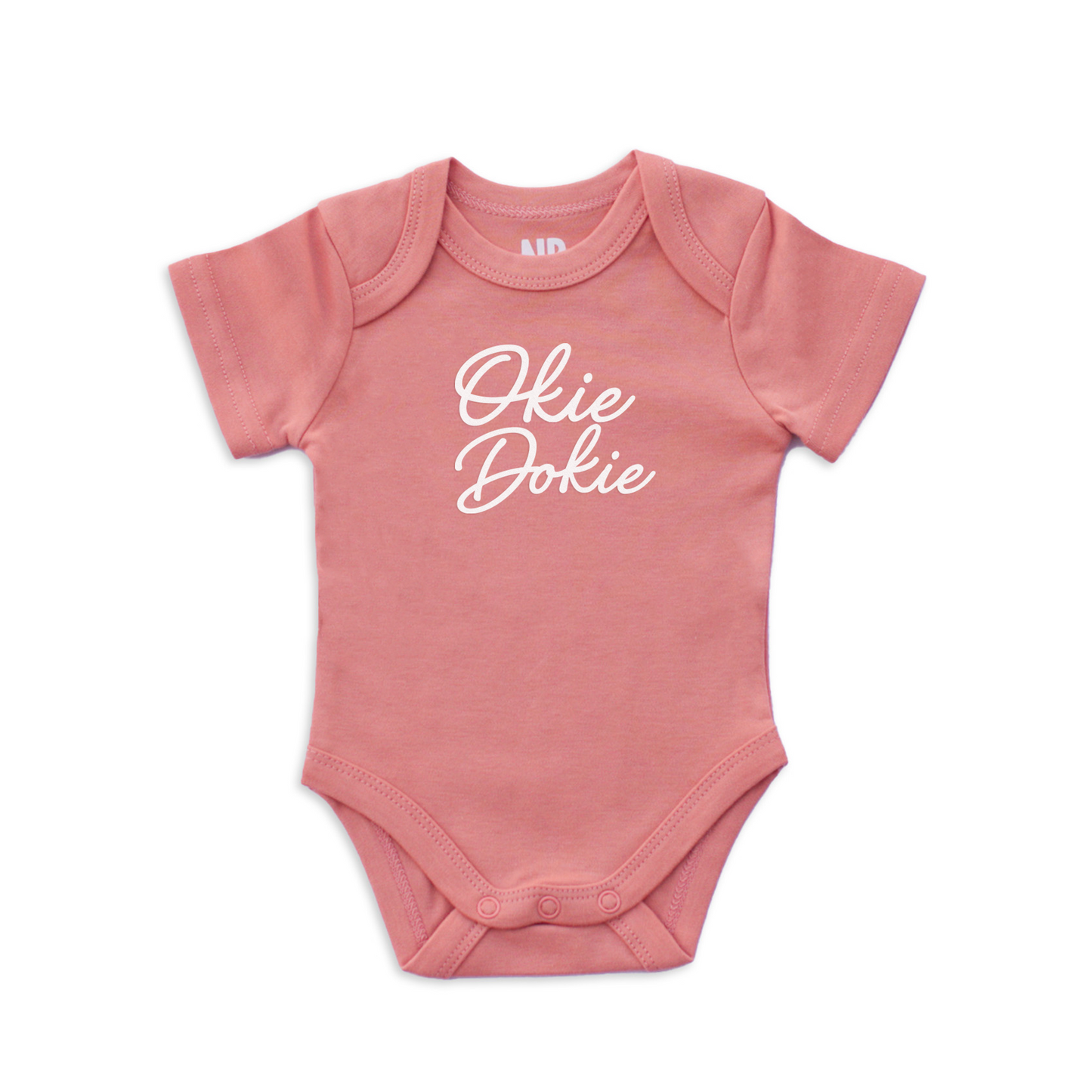 Okie Dokie Cursive Onesie