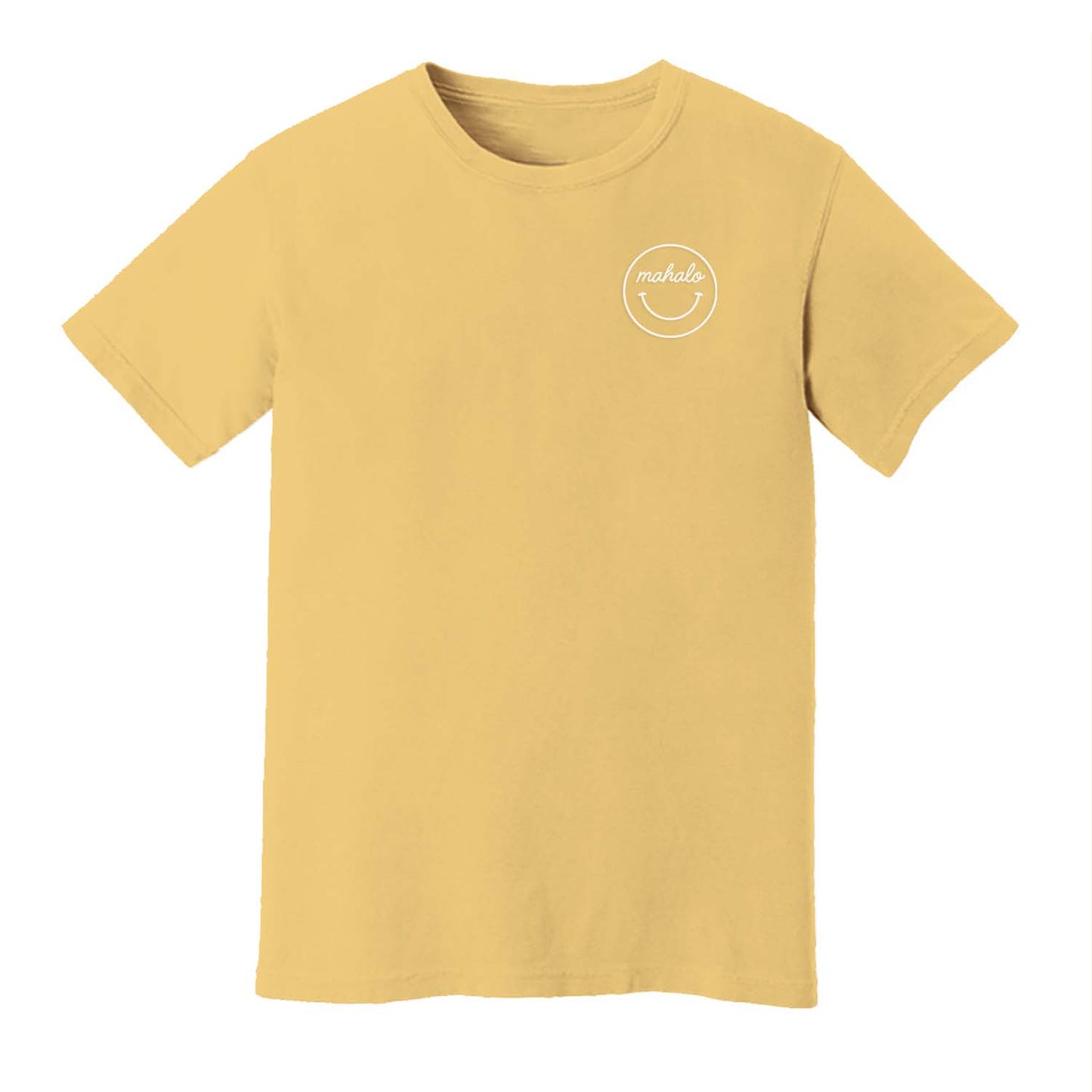 Mahalo Smiley Face Washed Tee