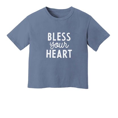 Bless Your Heart Washed Crop Tee