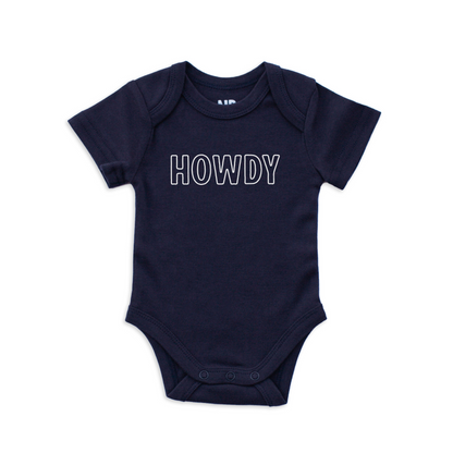 Howdy Outline Onesie