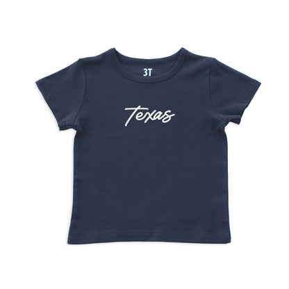 Texas Cursive Kids Tee