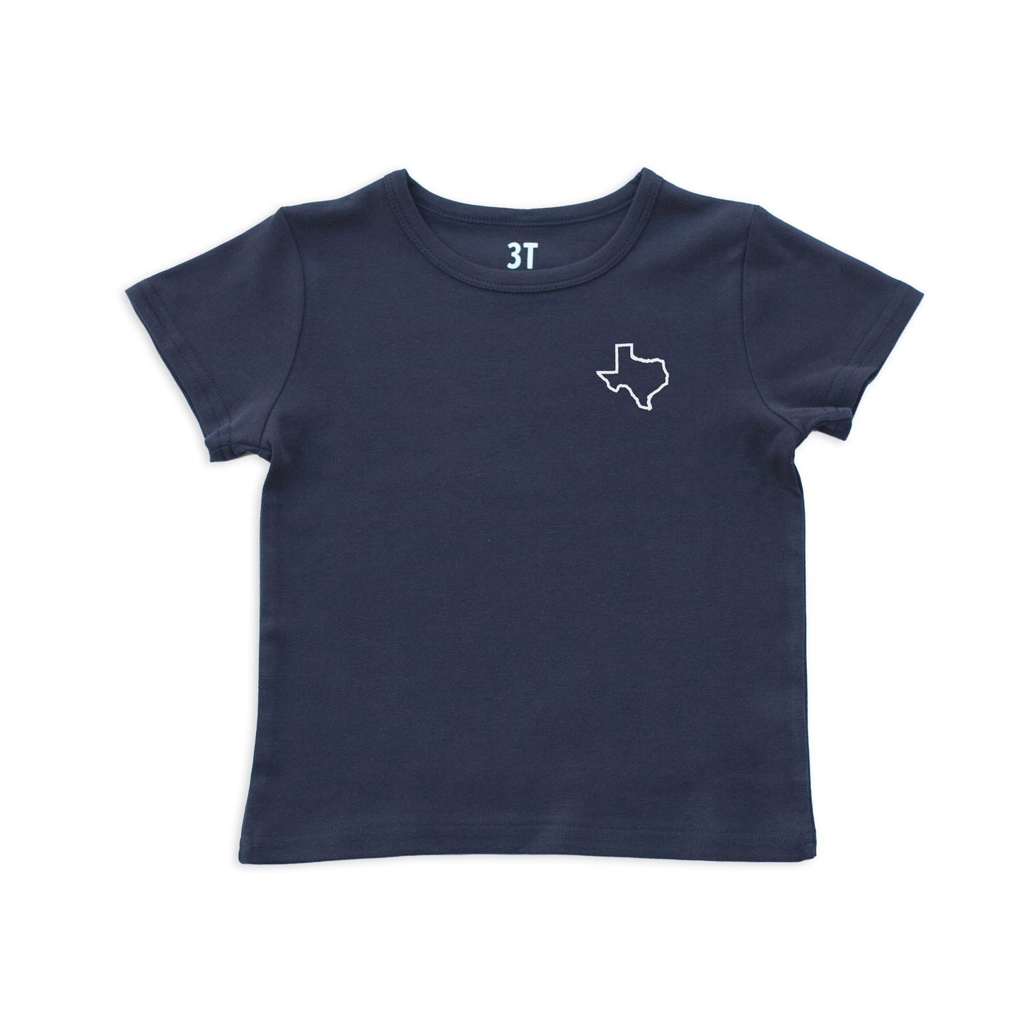 Texas State Outline Kids Tee