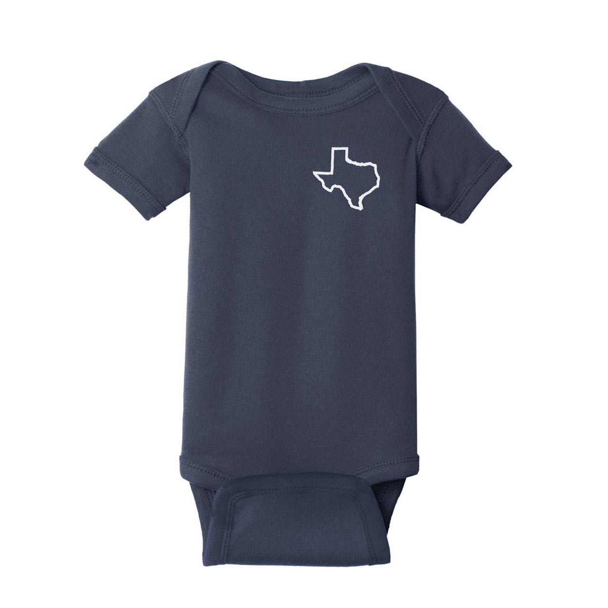 Texas Shape Outline Onesie - Navy