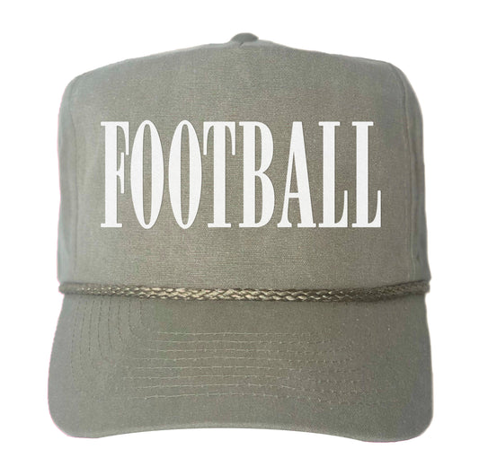 Football Western Canvas Trucker