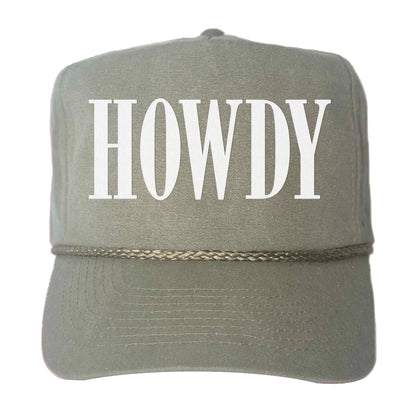 HOWDY Western Canvas Trucker