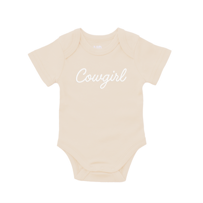 Cowgirl Cursive Onesie