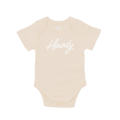 Howdy Cursive Onesie