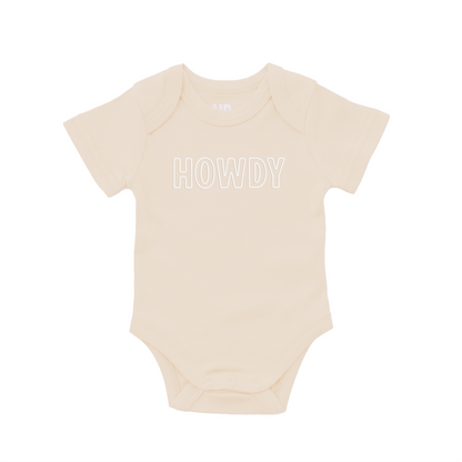 Howdy Outline Onesie