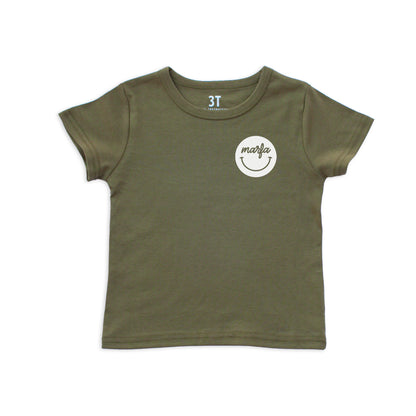 Marfa Cursive Smile Kids Tee