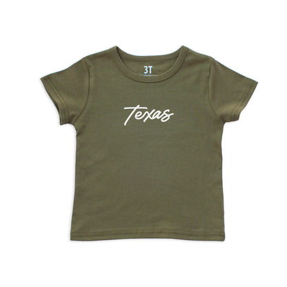 Texas Cursive Kids Tee