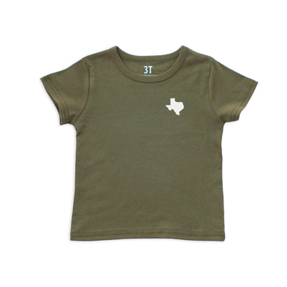 Texas State Shape Kids Tee