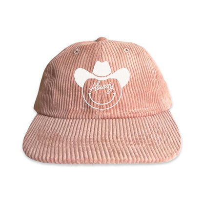 Howdy Cursive Cowboy Corduroy Cap