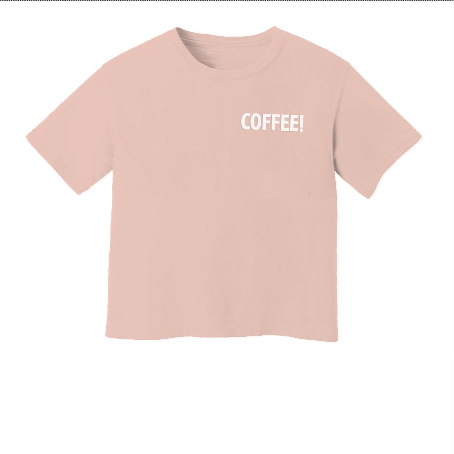 Coffee! Washed Crop Tee