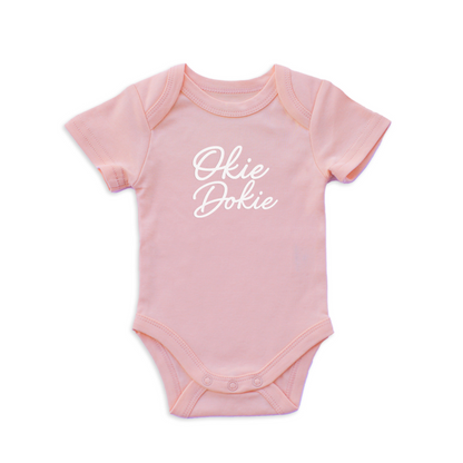 Okie Dokie Cursive Onesie