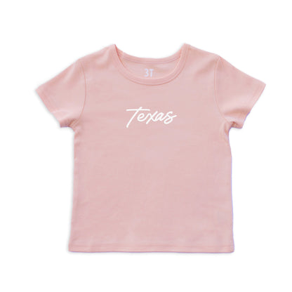 Texas Cursive Kids Tee