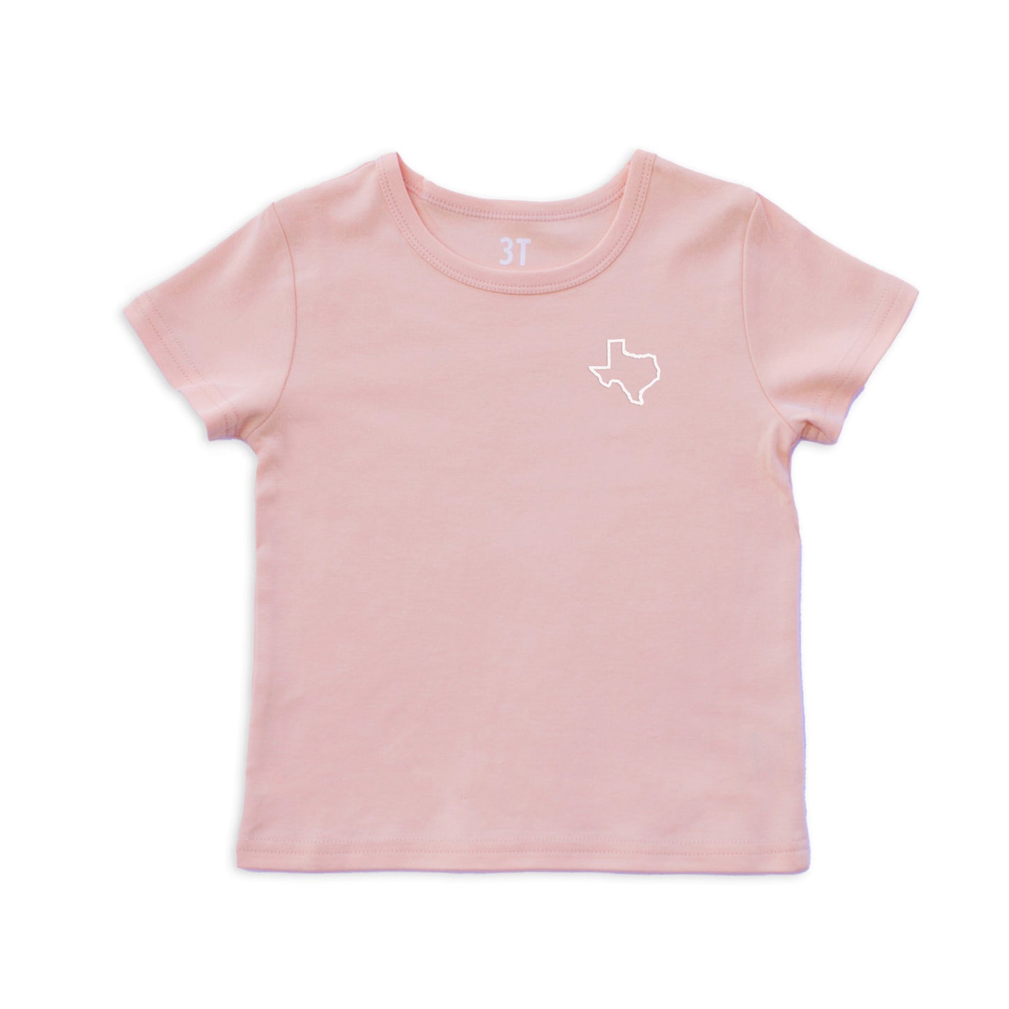 Texas State Outline Kids Tee