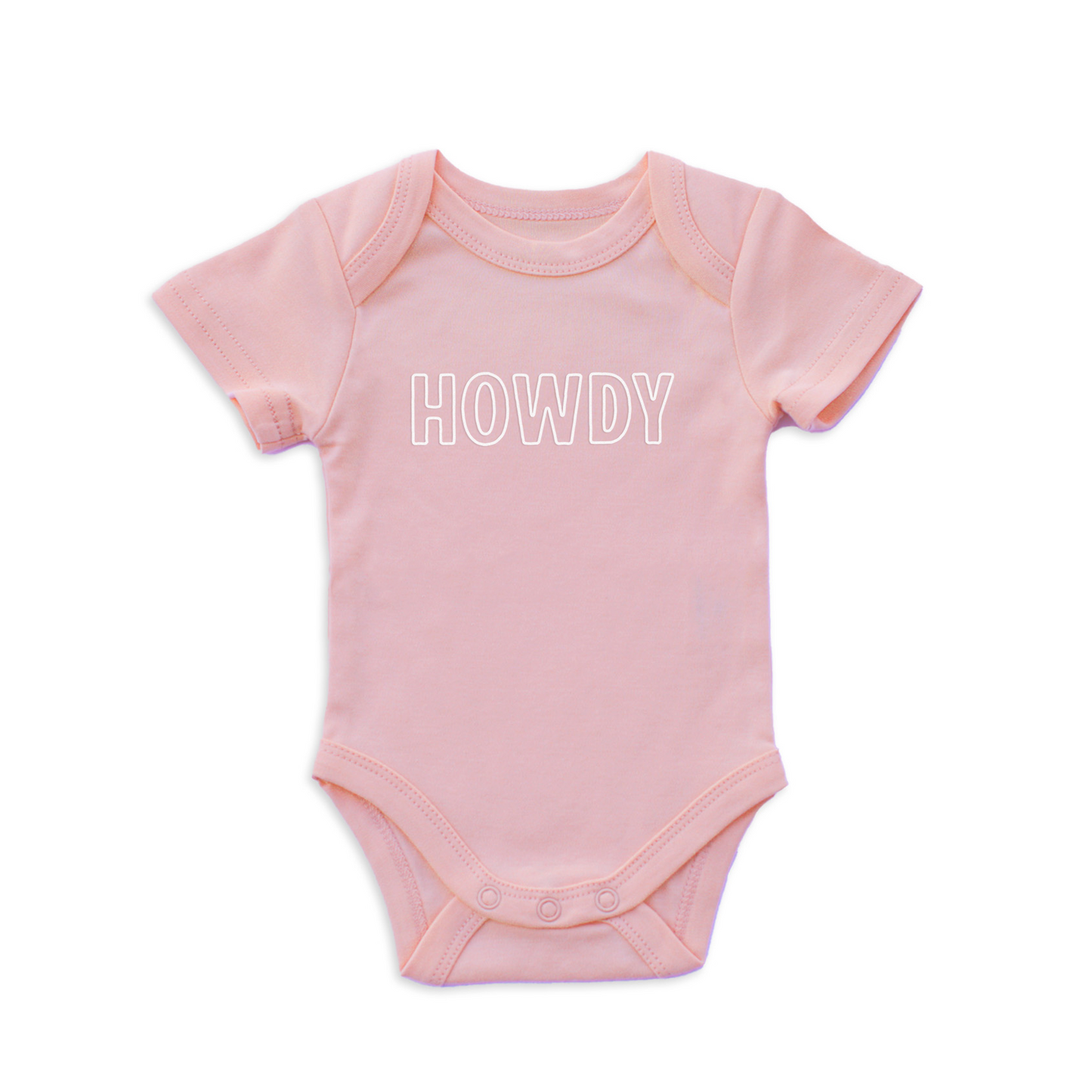 Howdy Outline Onesie