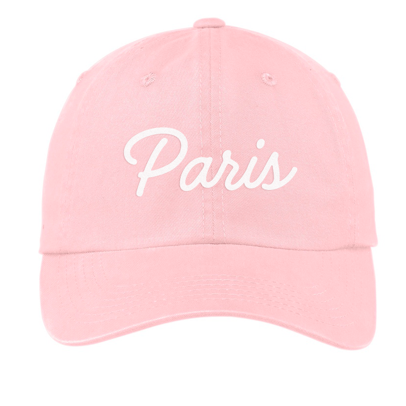 Paris Cursive Baseball Cap