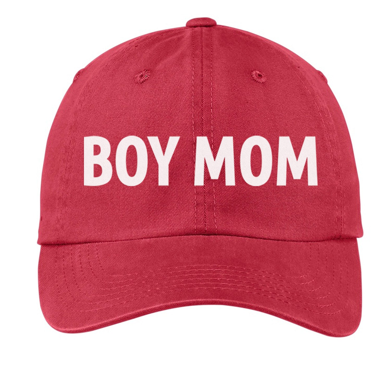 Boy Mom Baseball Cap Red Adult