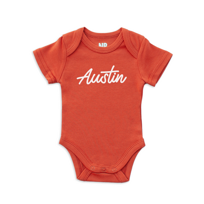 Austin Cursive Onesie