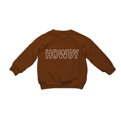 Howdy Outline Kids Sweatshirt