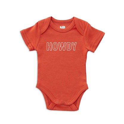 Howdy Outline Onesie