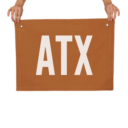 ATX Large Canvas Flag