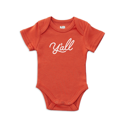 Y'all Cursive Onesie