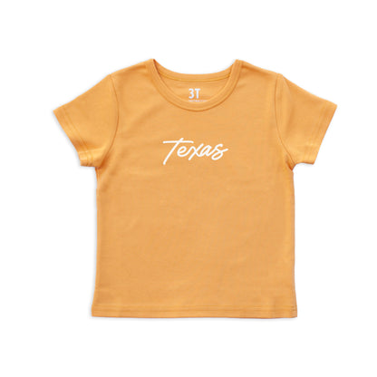 Texas Cursive Kids Tee