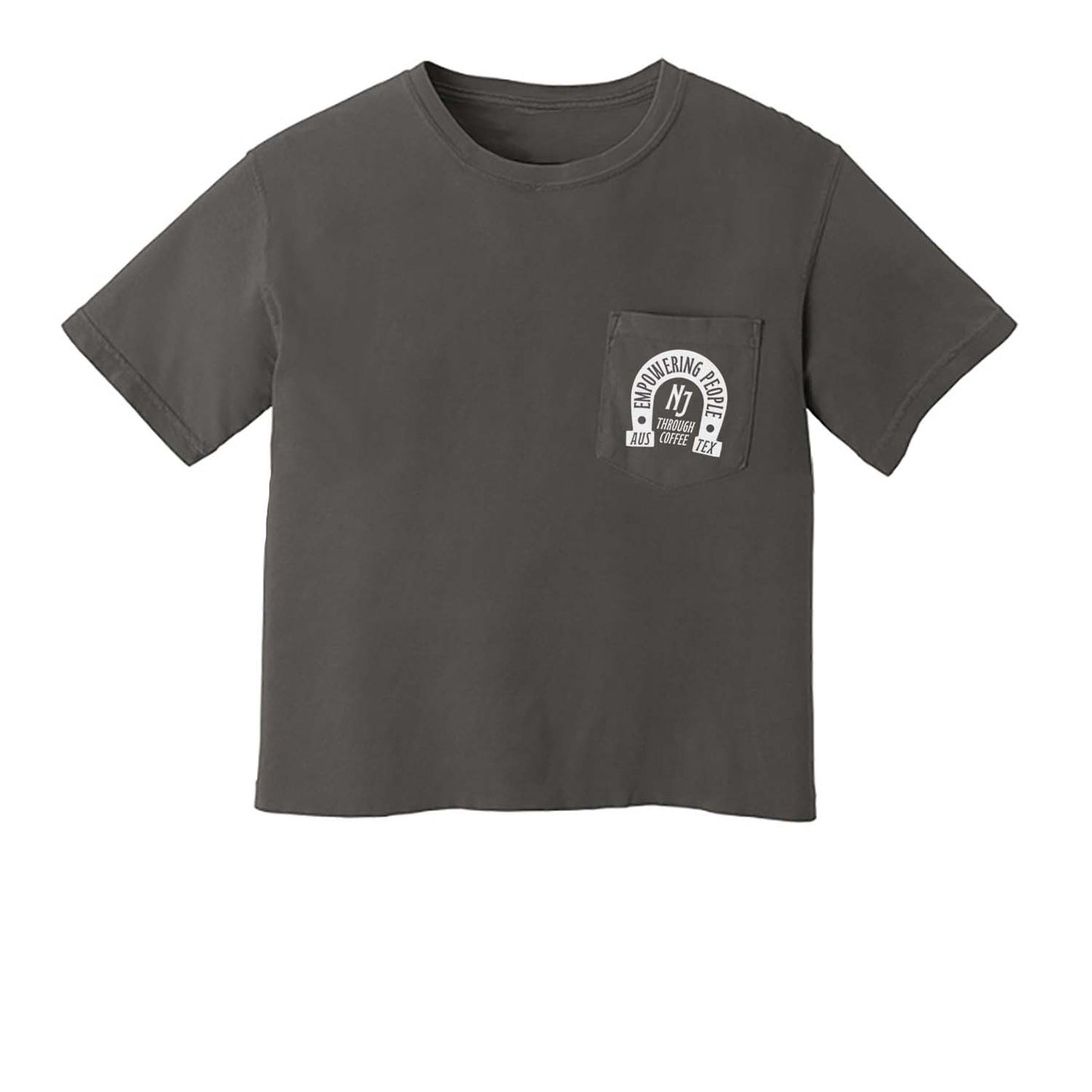 Empowering People Through Coffee Crop Pocket Tee