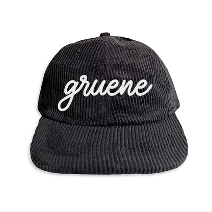 Gruene Cursive Corduroy Cap