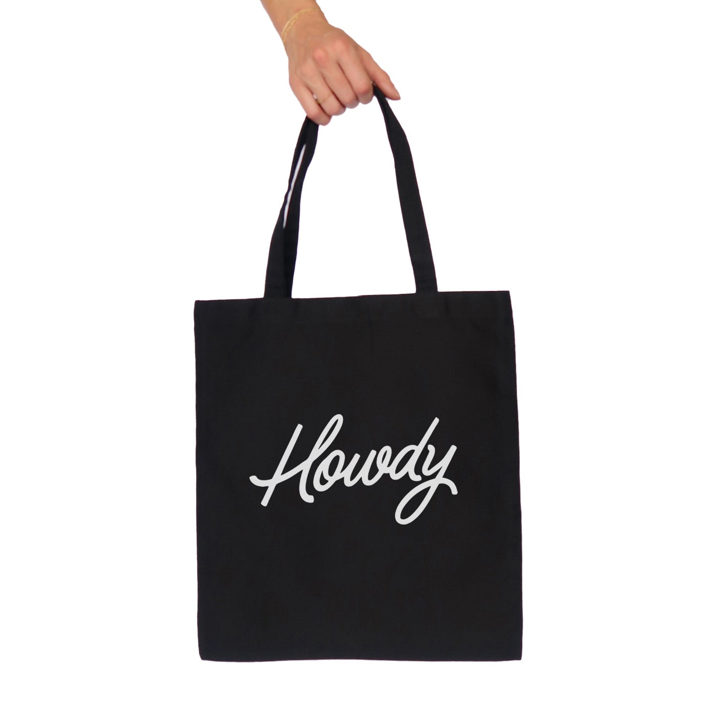 Howdy Cursive Tote Bag