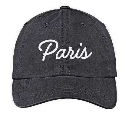 Paris Cursive Baseball Cap