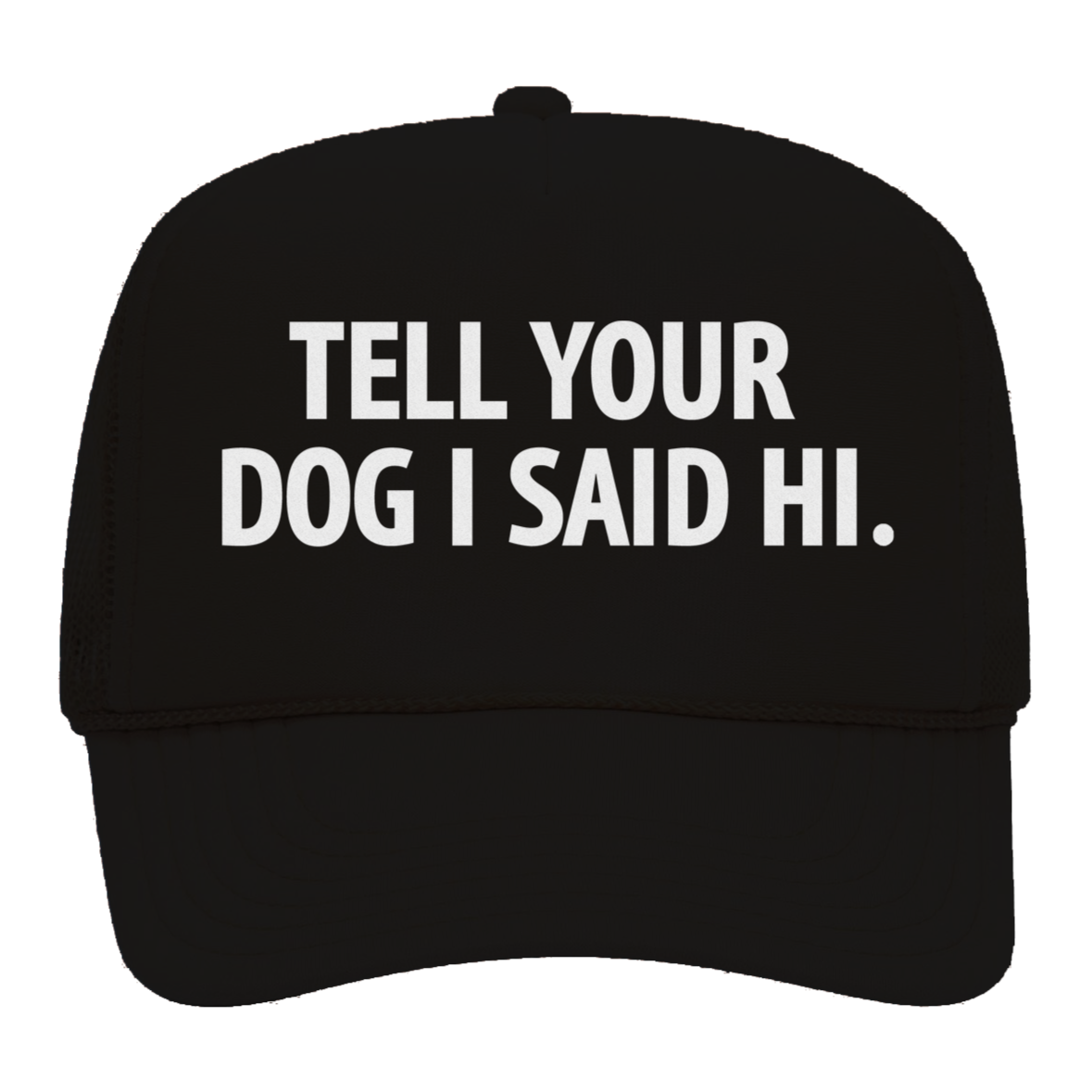 Tell Your Dog I Said Hi Foam Snapback