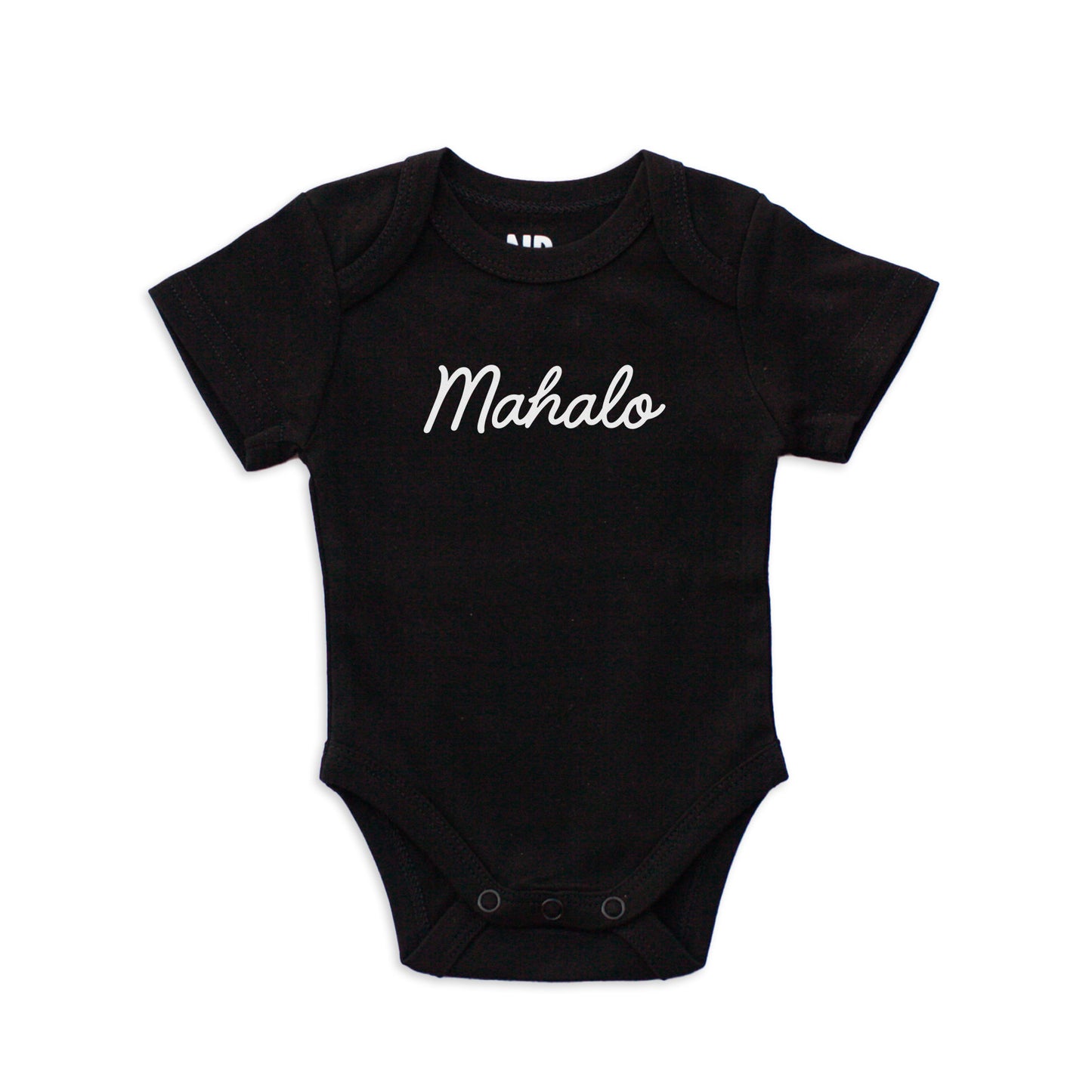 Mahalo Cursive Onesie