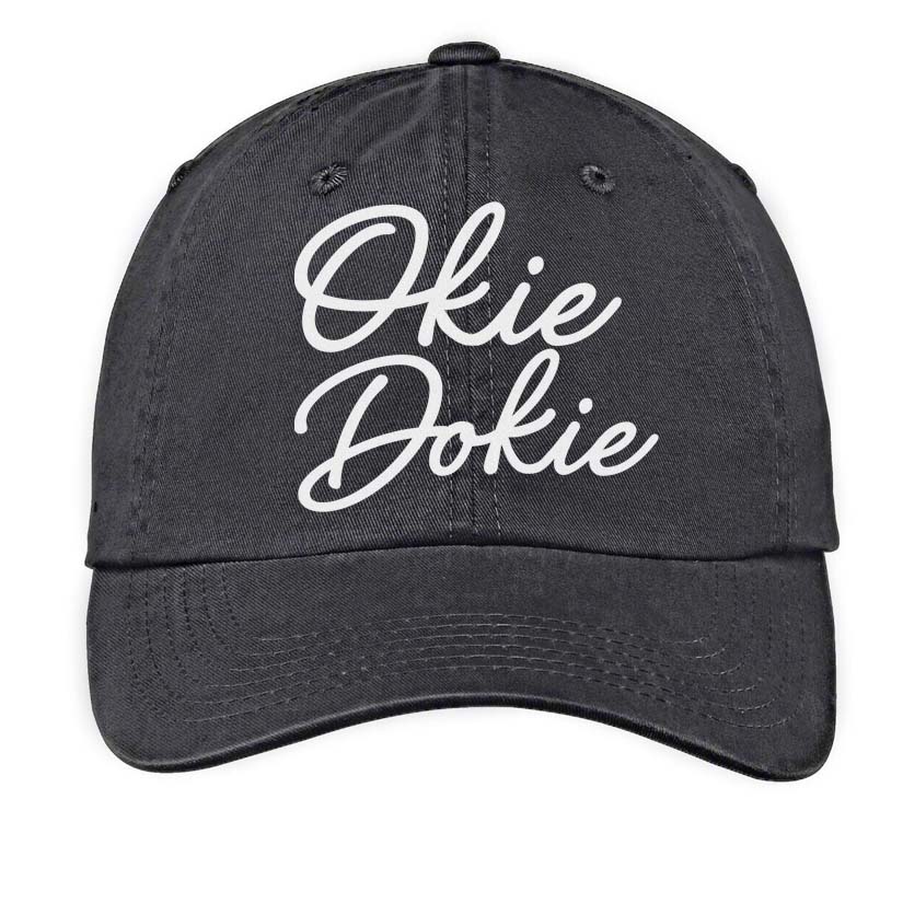 Okie Dokie Cursive Baseball Cap