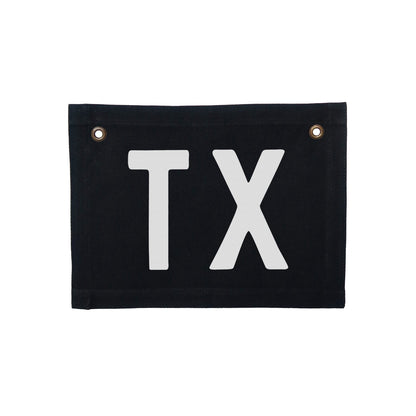 TX Small Canvas Flag