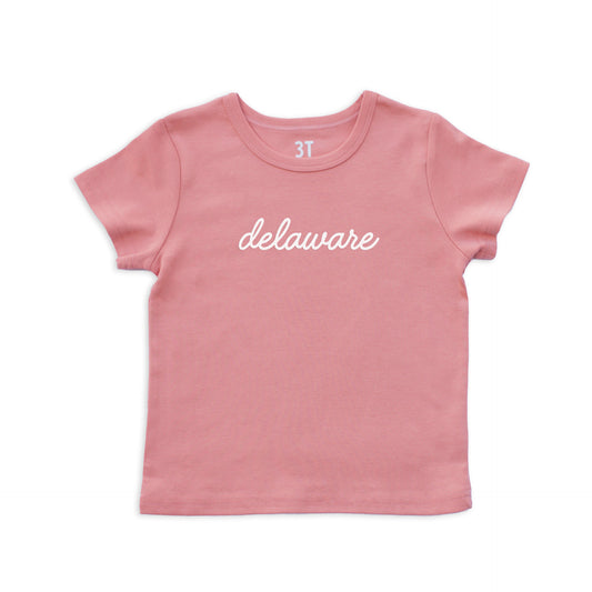 Delaware Cursive Kids Tee