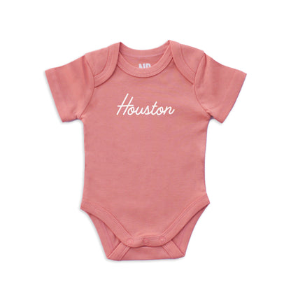 Houston Cursive Onesie