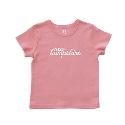 New Hampshire Cursive Kids Tee