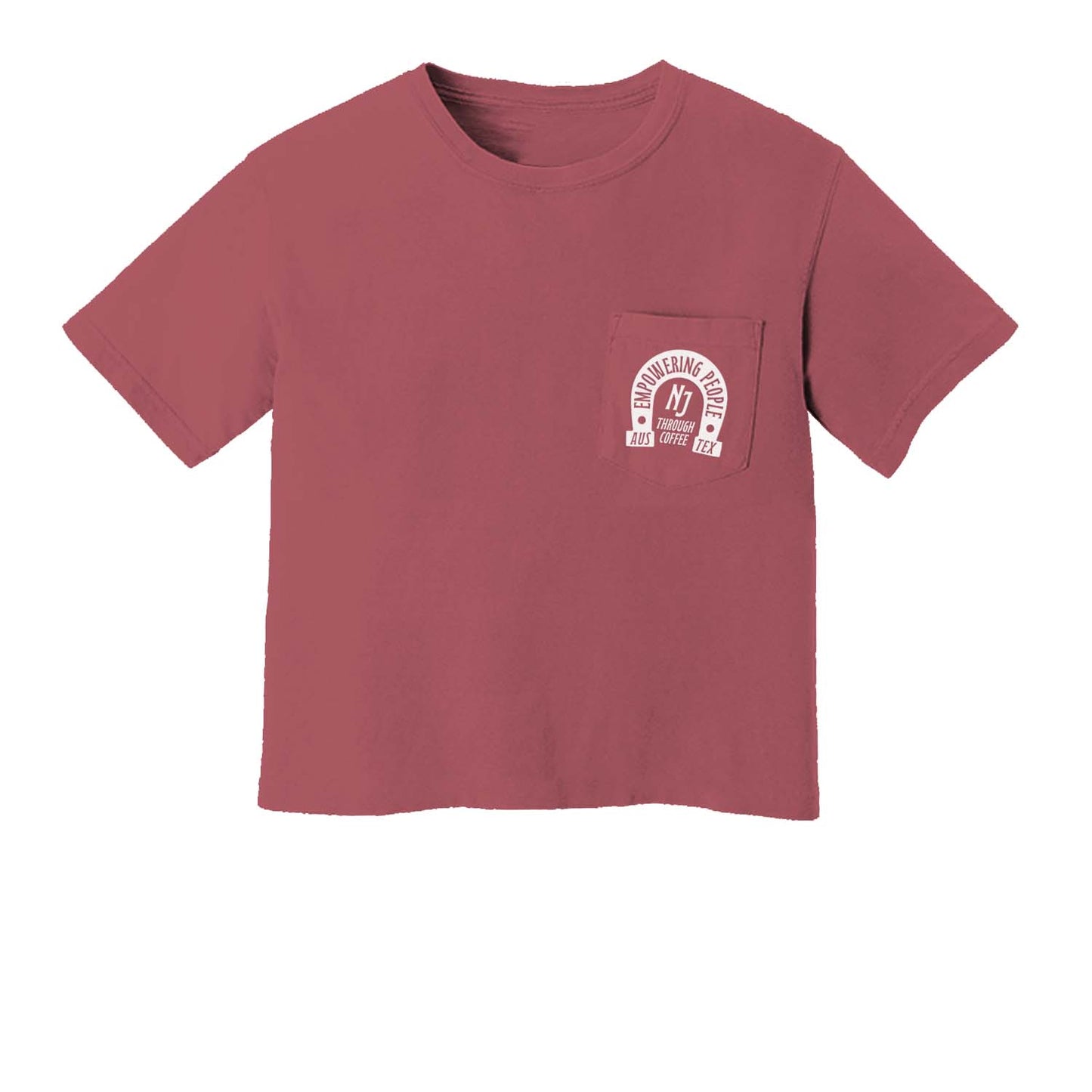 Empowering People Through Coffee Crop Pocket Tee