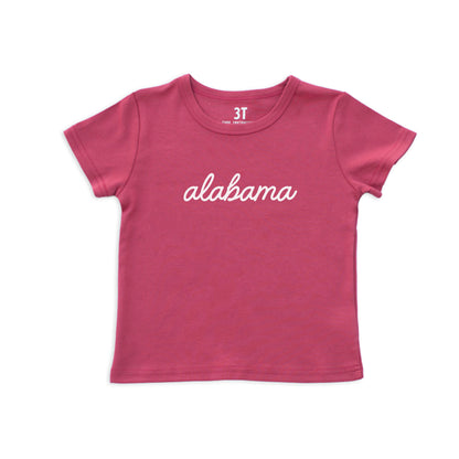 Alabama Cursive Kids Tee